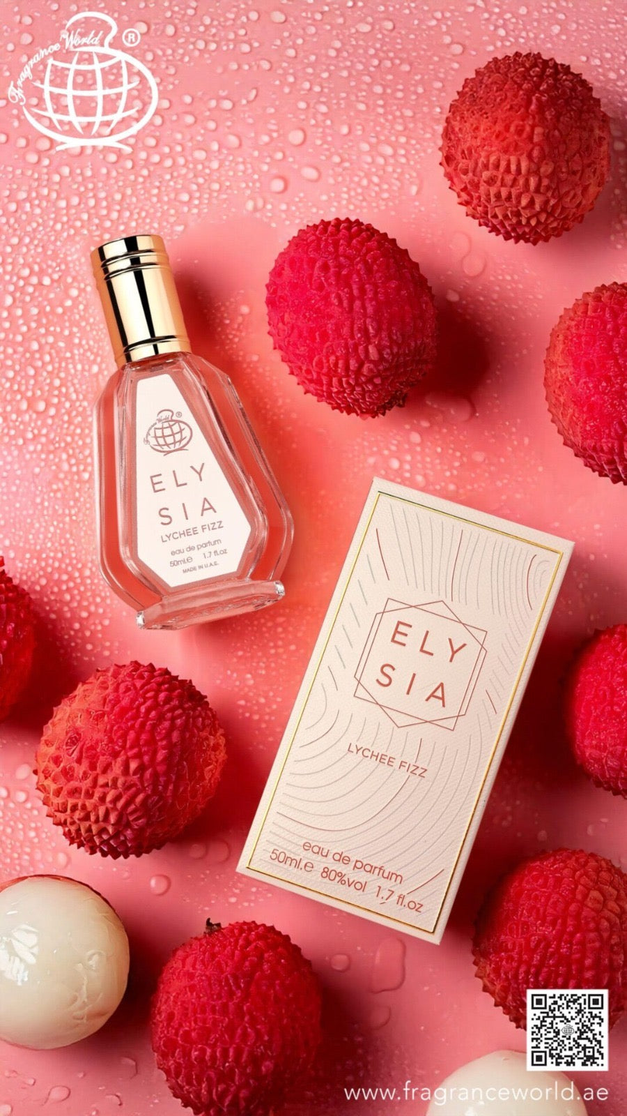 Fragrance World Elysia Lychee Fizz 50 ml Eau De Parfum For Men & Women