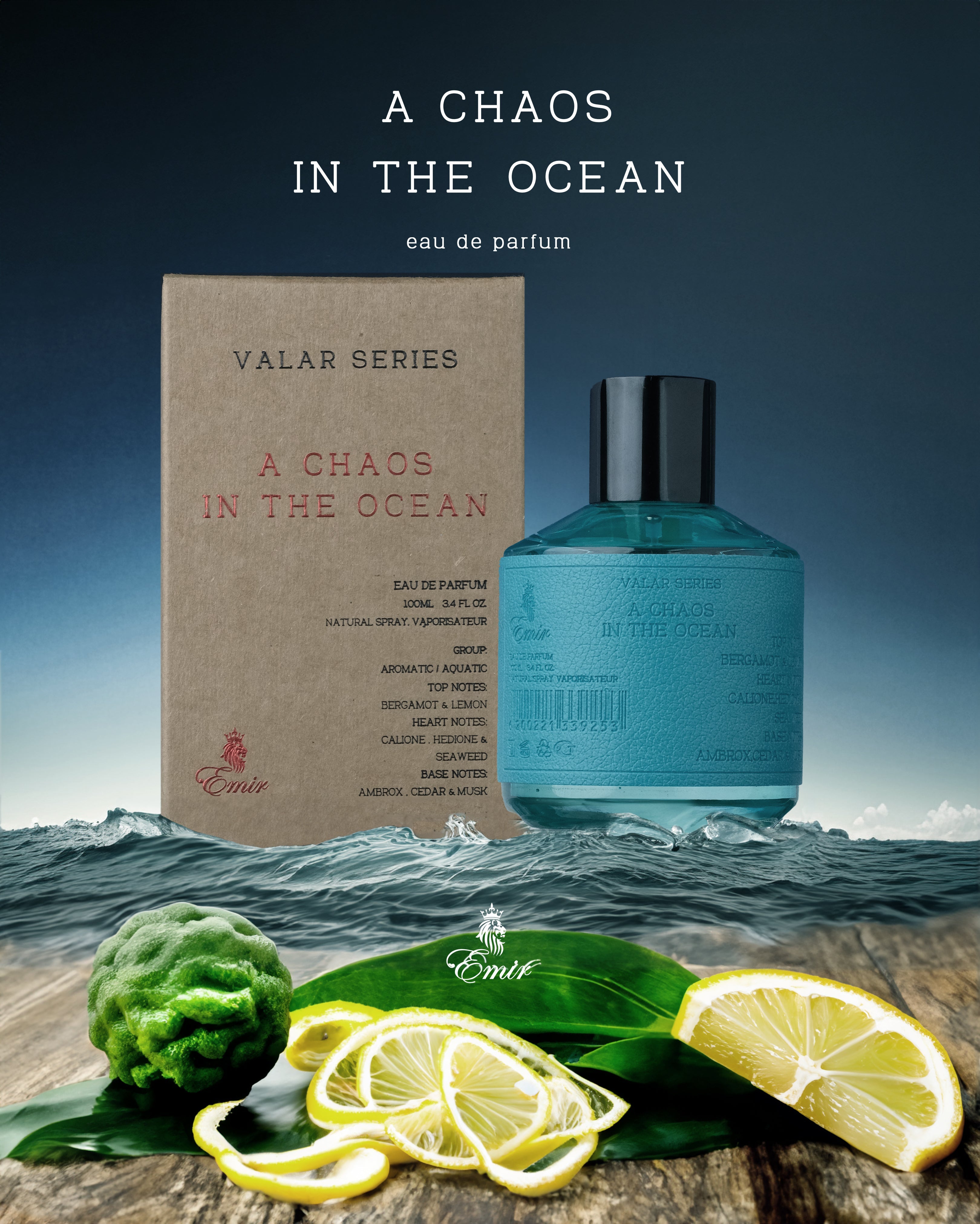 Valar Series A Chaos In The Ocean 100 ml Eau De Parfum For Men & Women