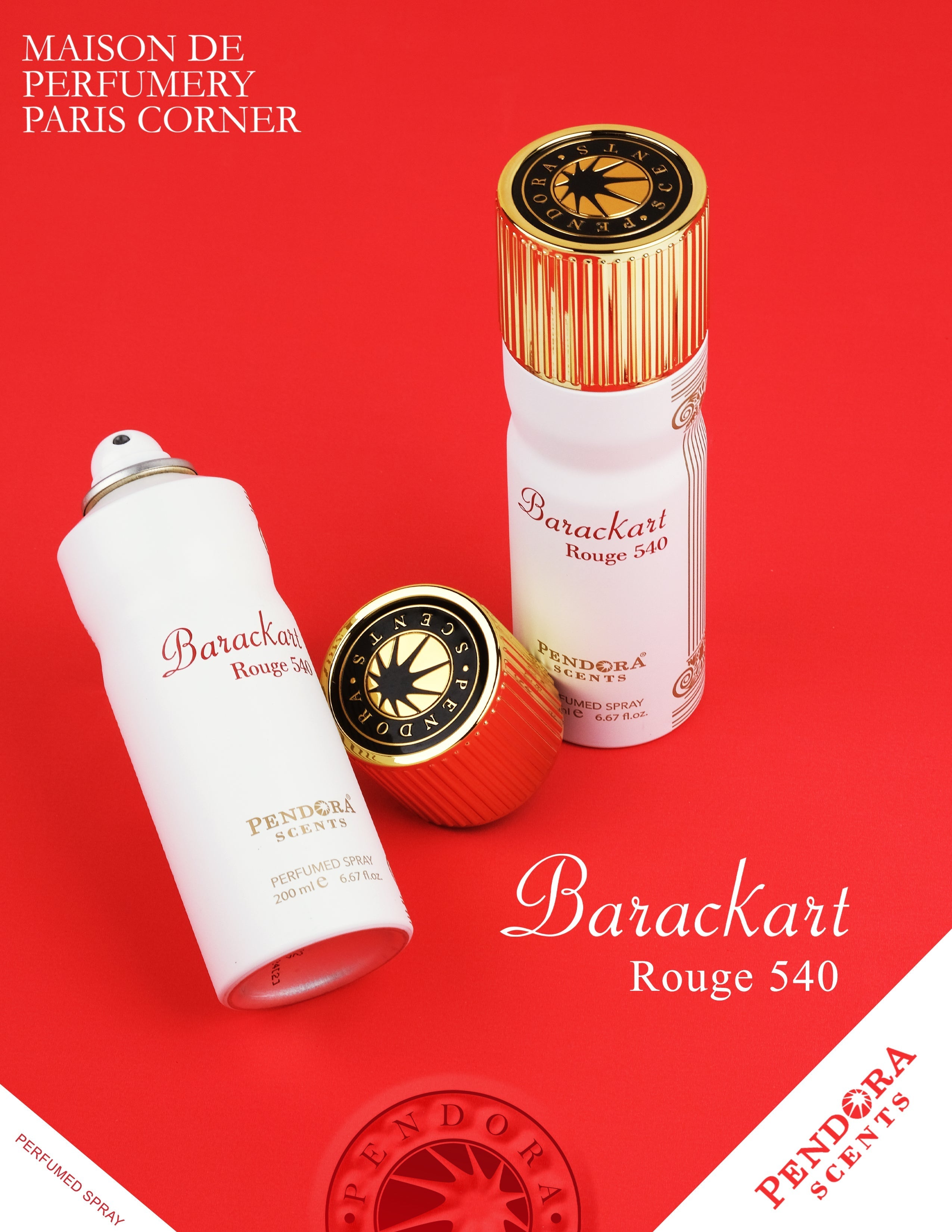 Pendora Barackart Rouge 540 100 ml Eau De Parfum For Men & Women