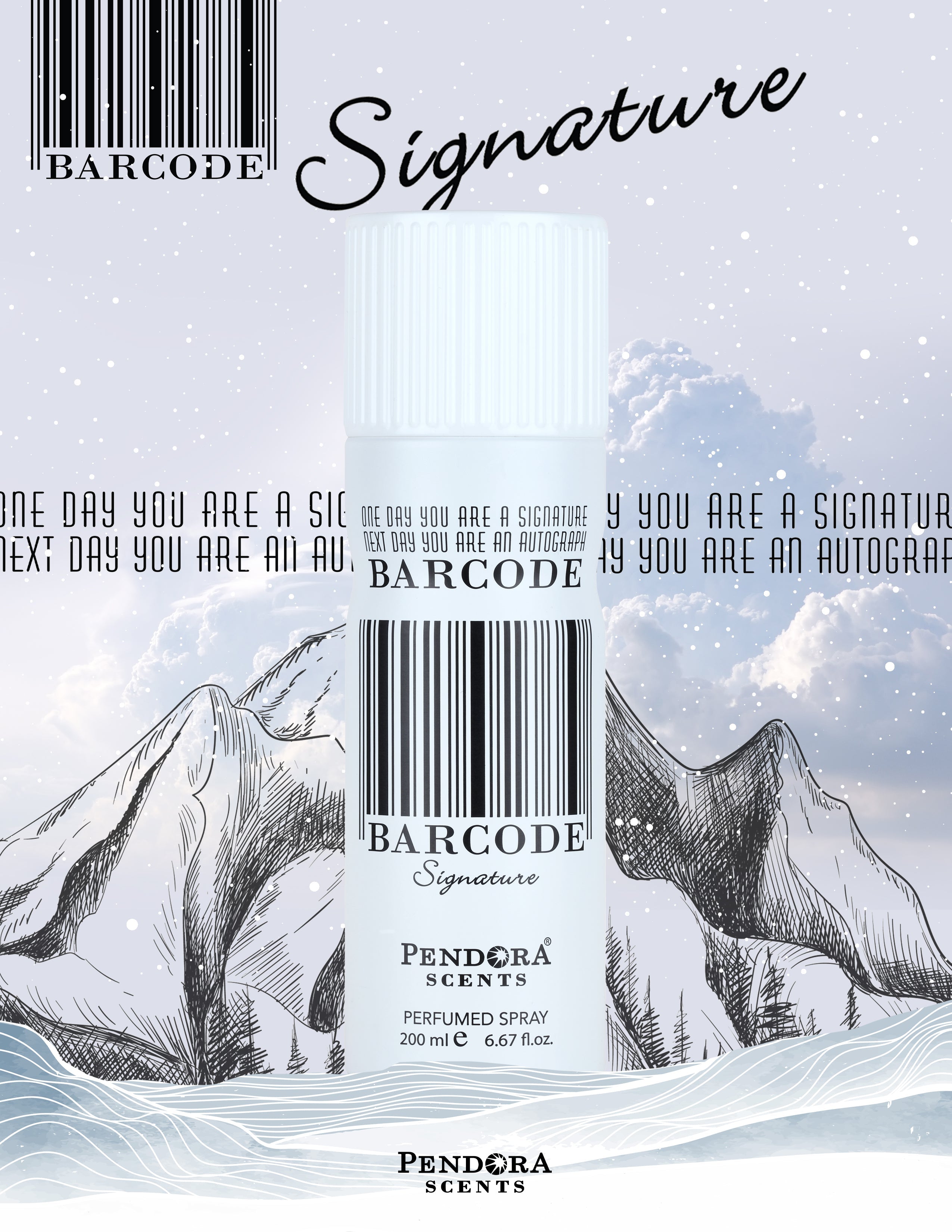Pendora Barcode Sigature 100 ml Eau De Parfum For Men & Women