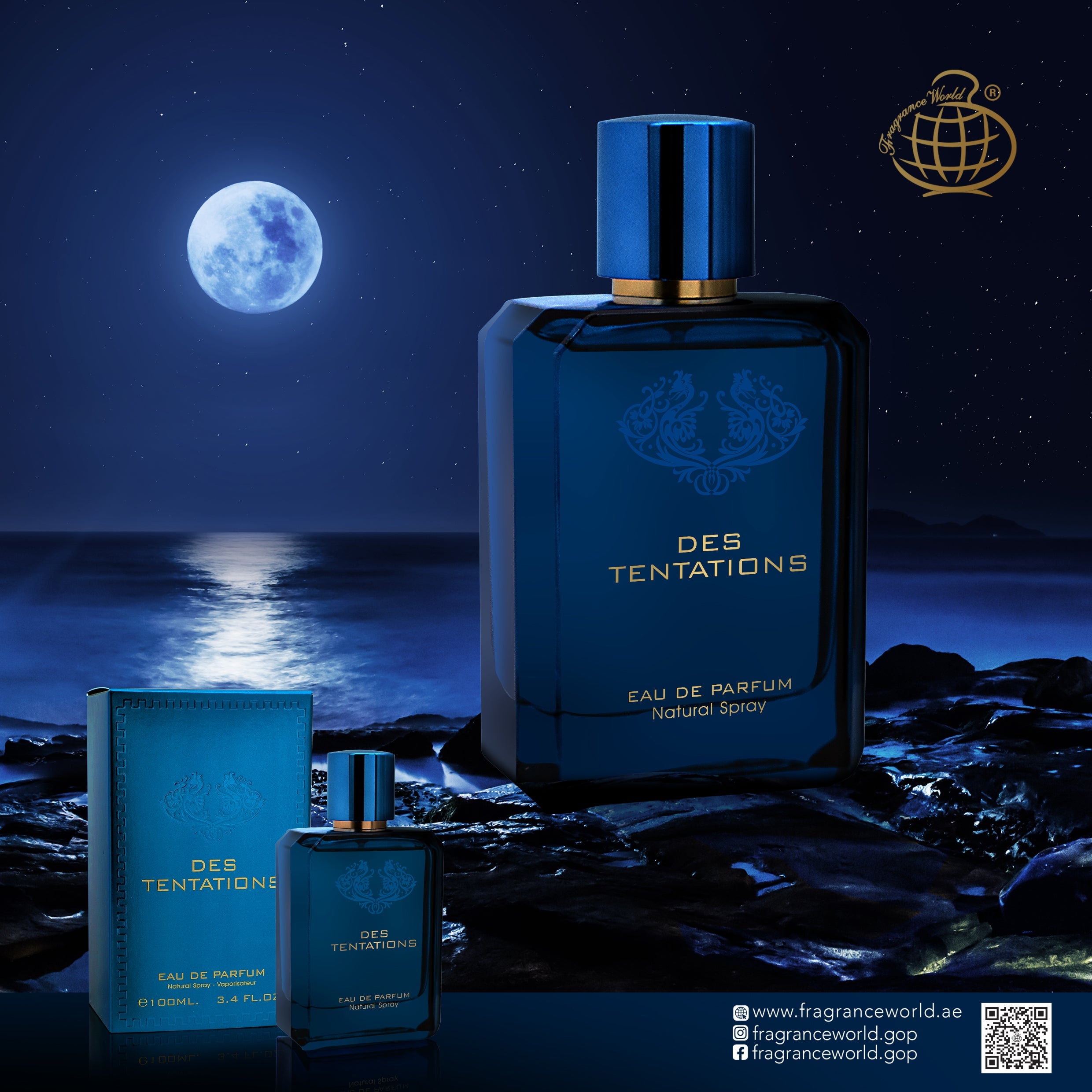 Fragrance World  Des Tentations 100 ml Eau De Parfum For Men & Women