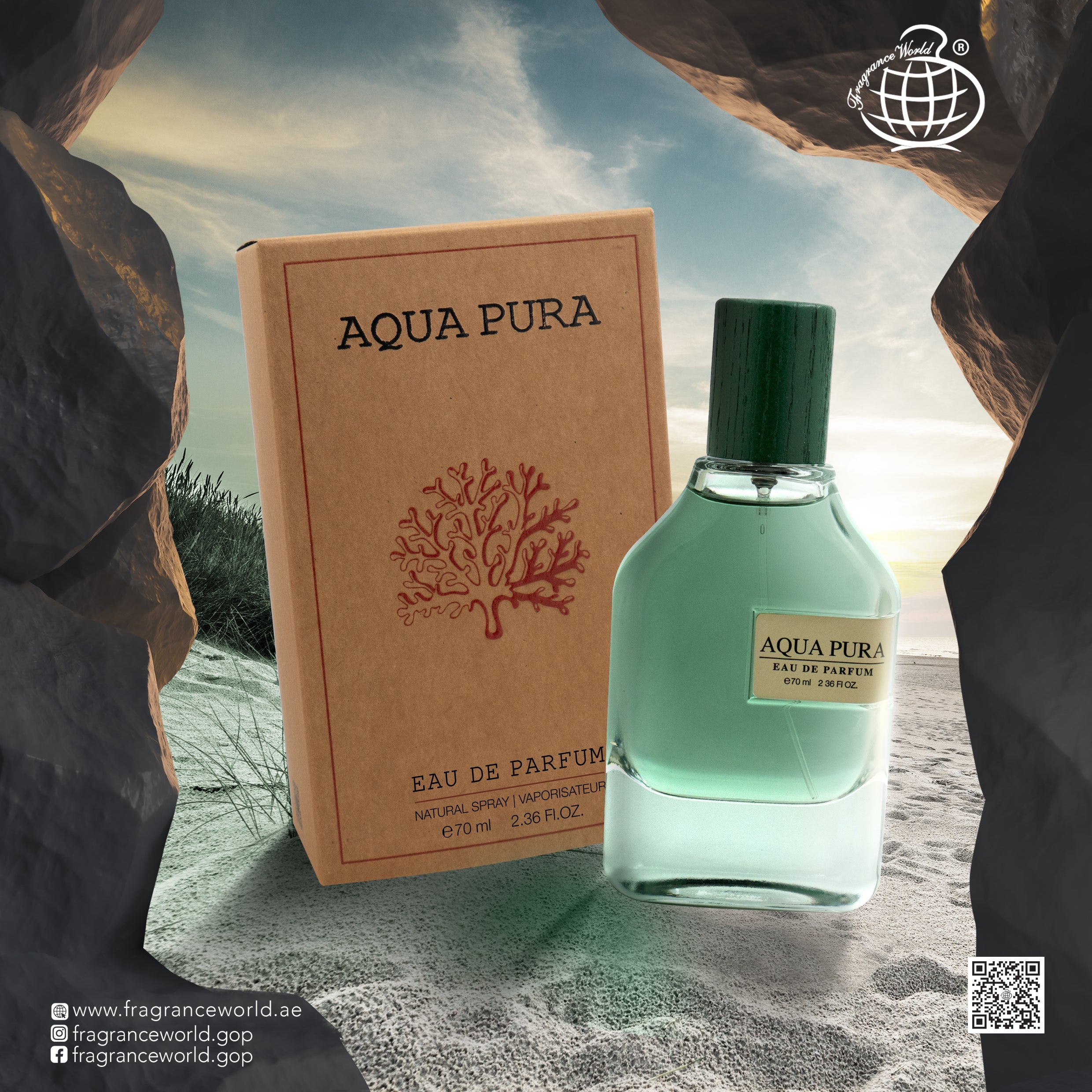 Fragrance World Aqua Pura 70 ml Eau De Parfum For Men & Women