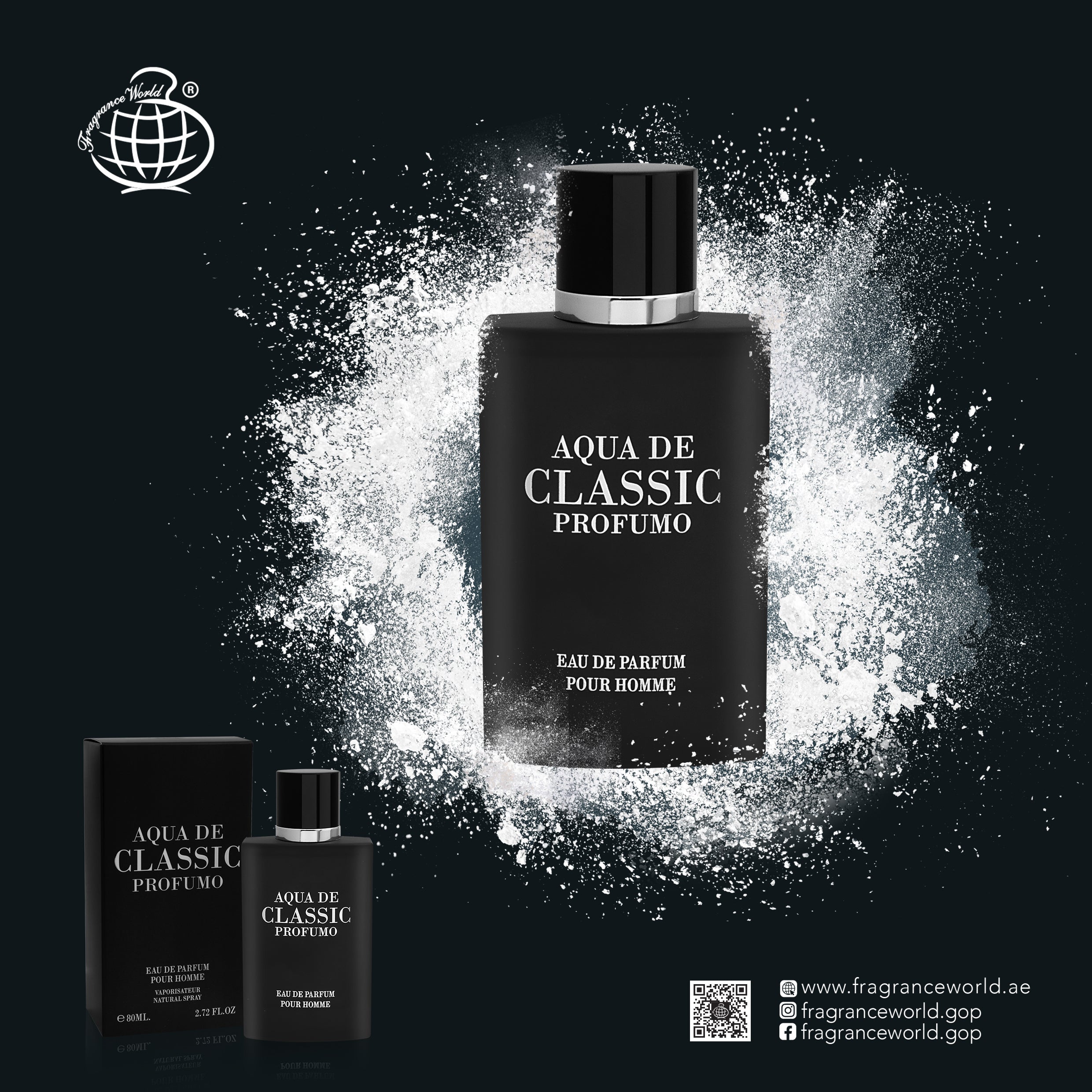 Fragrance World Aqua De Classic Profumo 80 ml Eau De Parfum For Men & Women