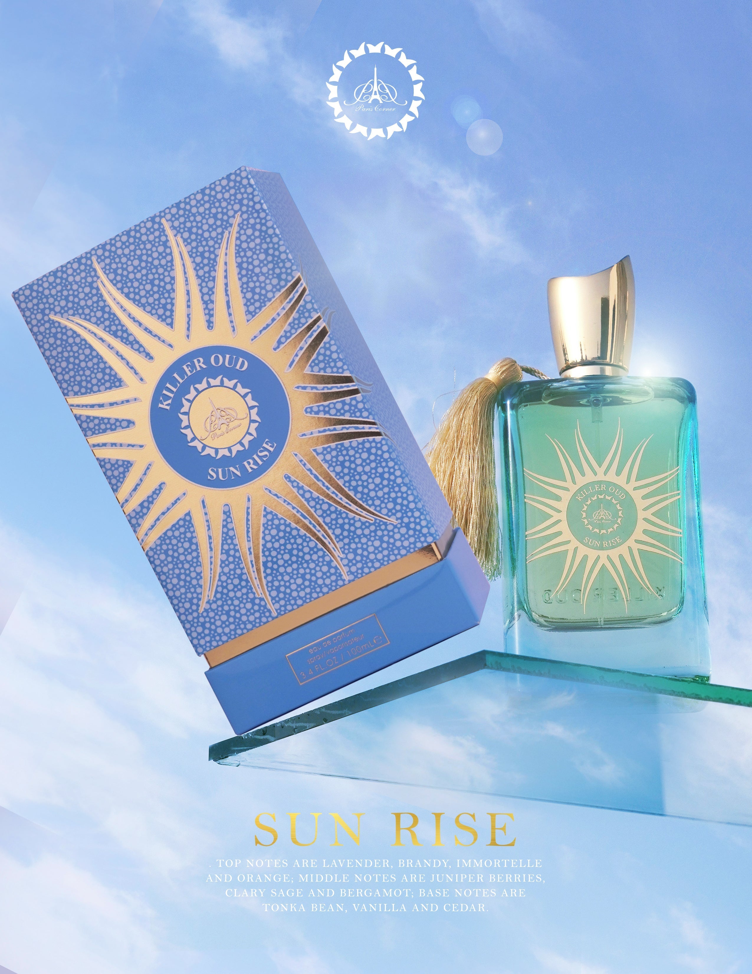 Sunrise 100 ml Eau De Parfum For Men & Women