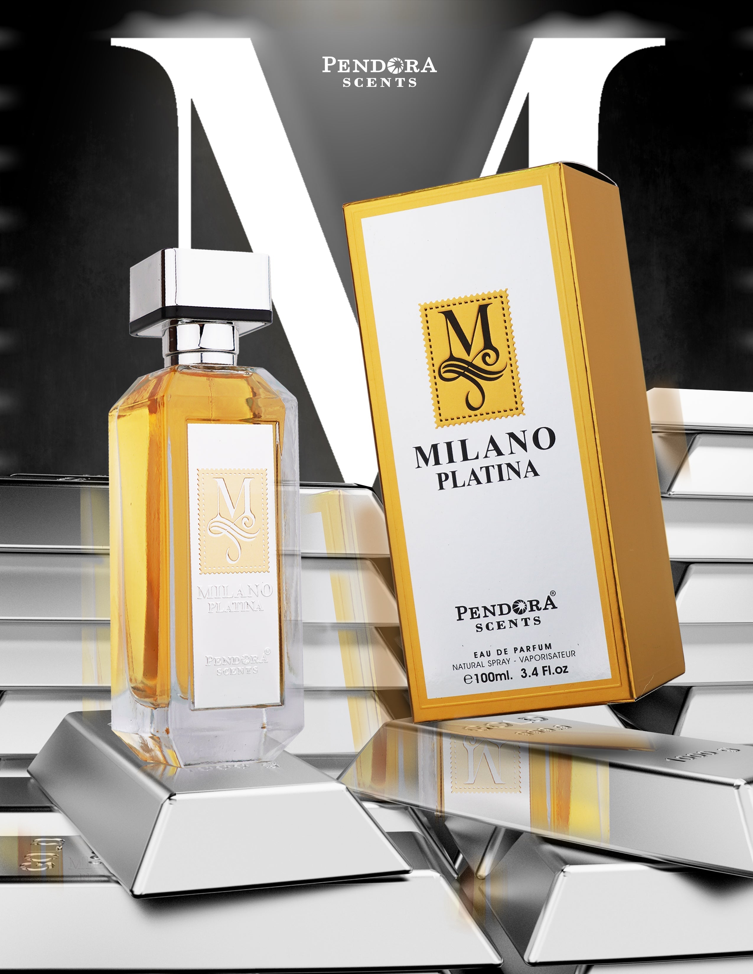 Milano Platina 100 ml Eau De Parfum For Men & Women